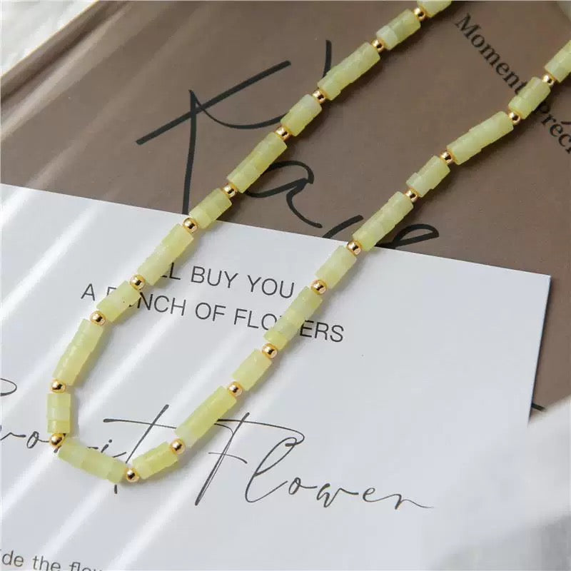 Bohemian Natural Stone Bead Necklace