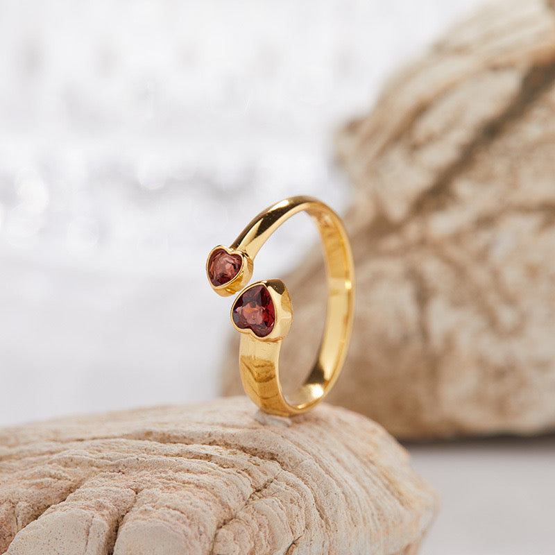 Double Heart Ring