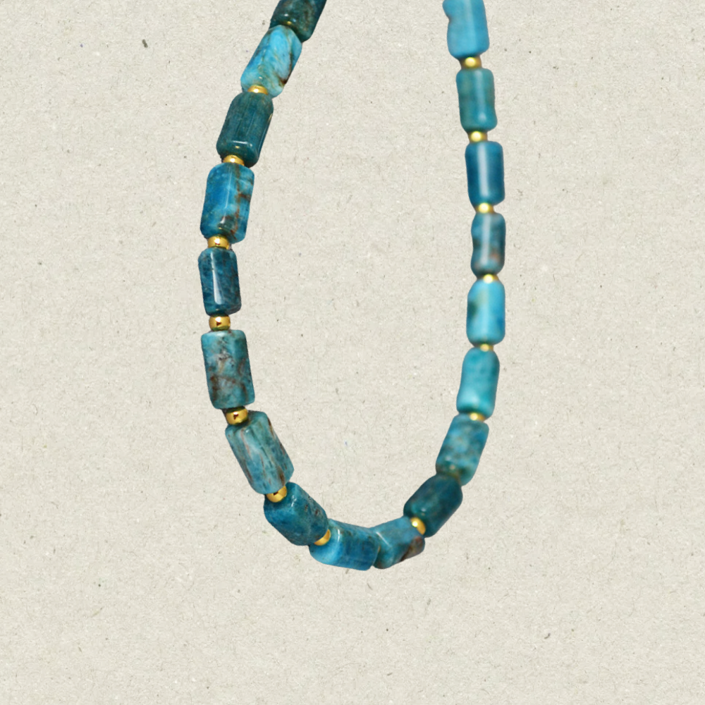 Vintage Cylindrical Bead Necklace