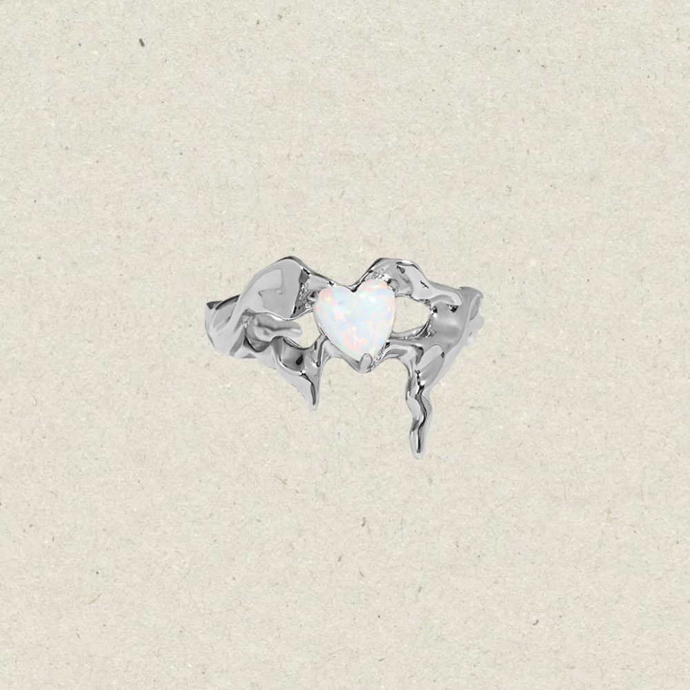 Irregular Synthetic Opal Ring