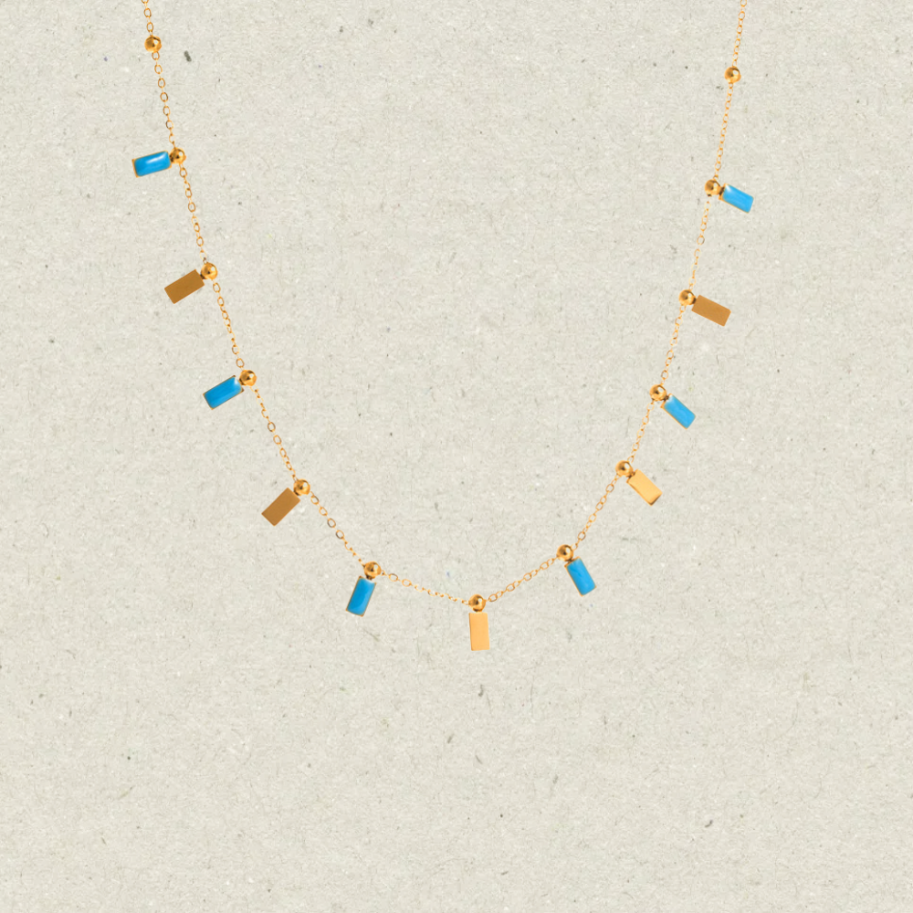 Rectangular Colorful Necklace
