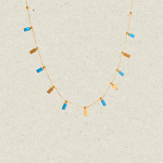 Rectangular Colorful Necklace