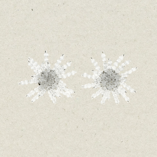 Crystal Flower Bead Earrings