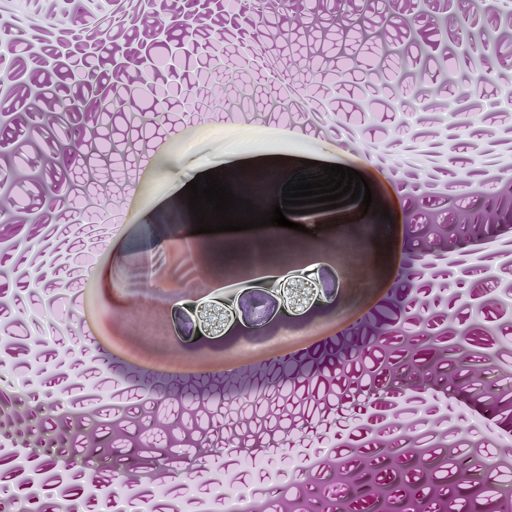 Lucky In Love Amethyst Ring