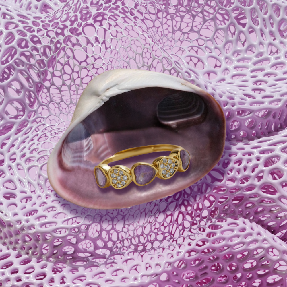 Lucky In Love Amethyst Ring