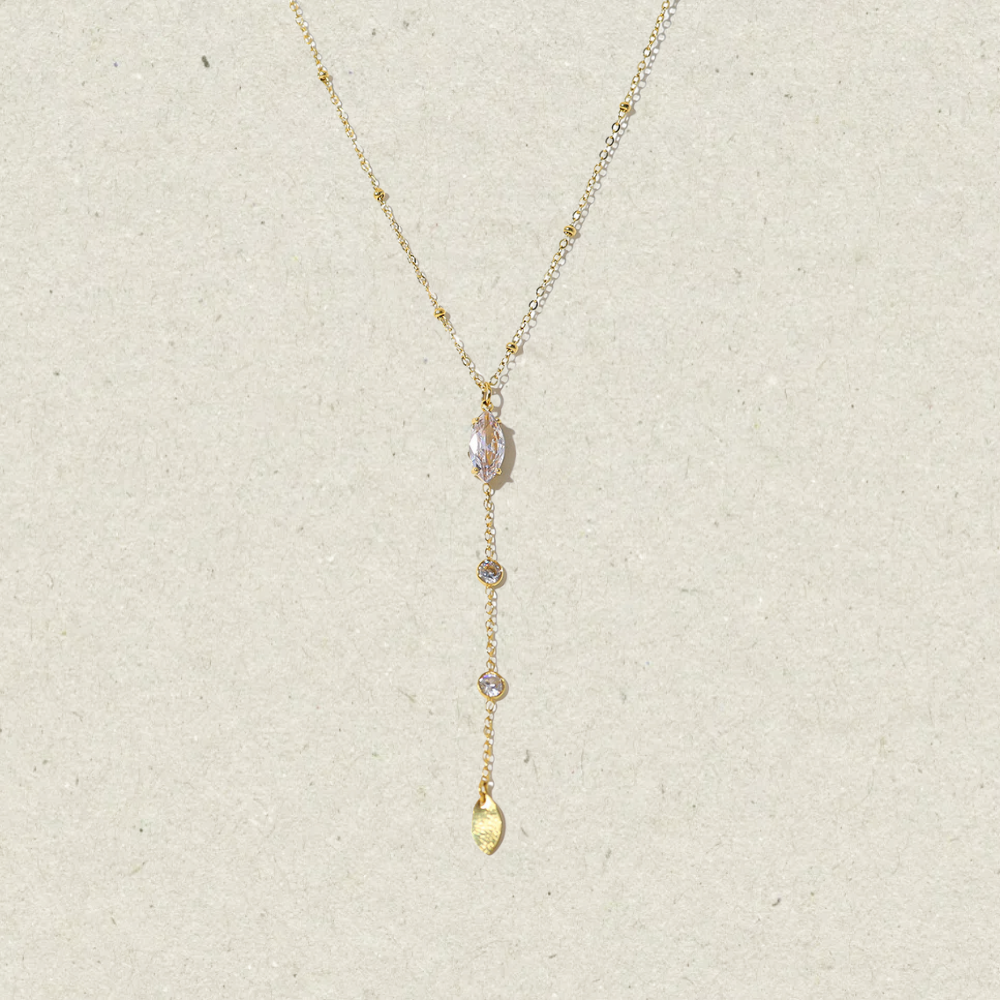 Zircon Titanium Steel Necklace