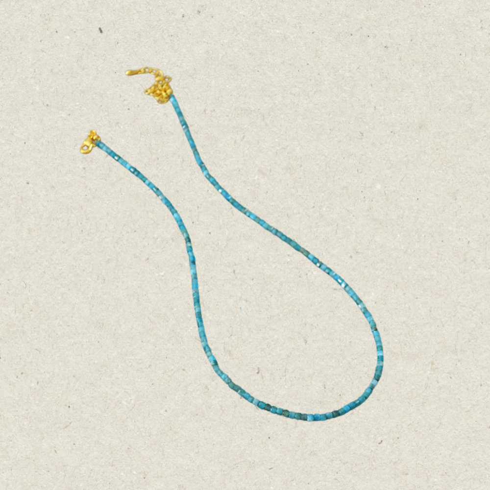 Small Square Bead Necklace