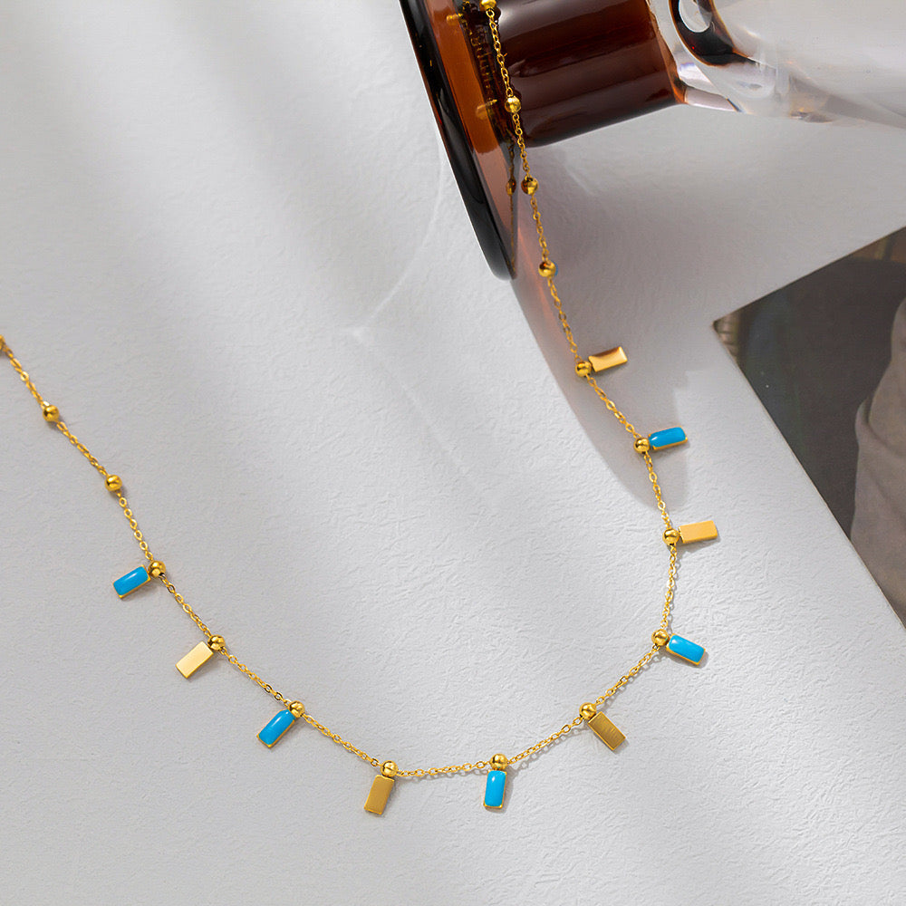 Rectangular Colorful Necklace