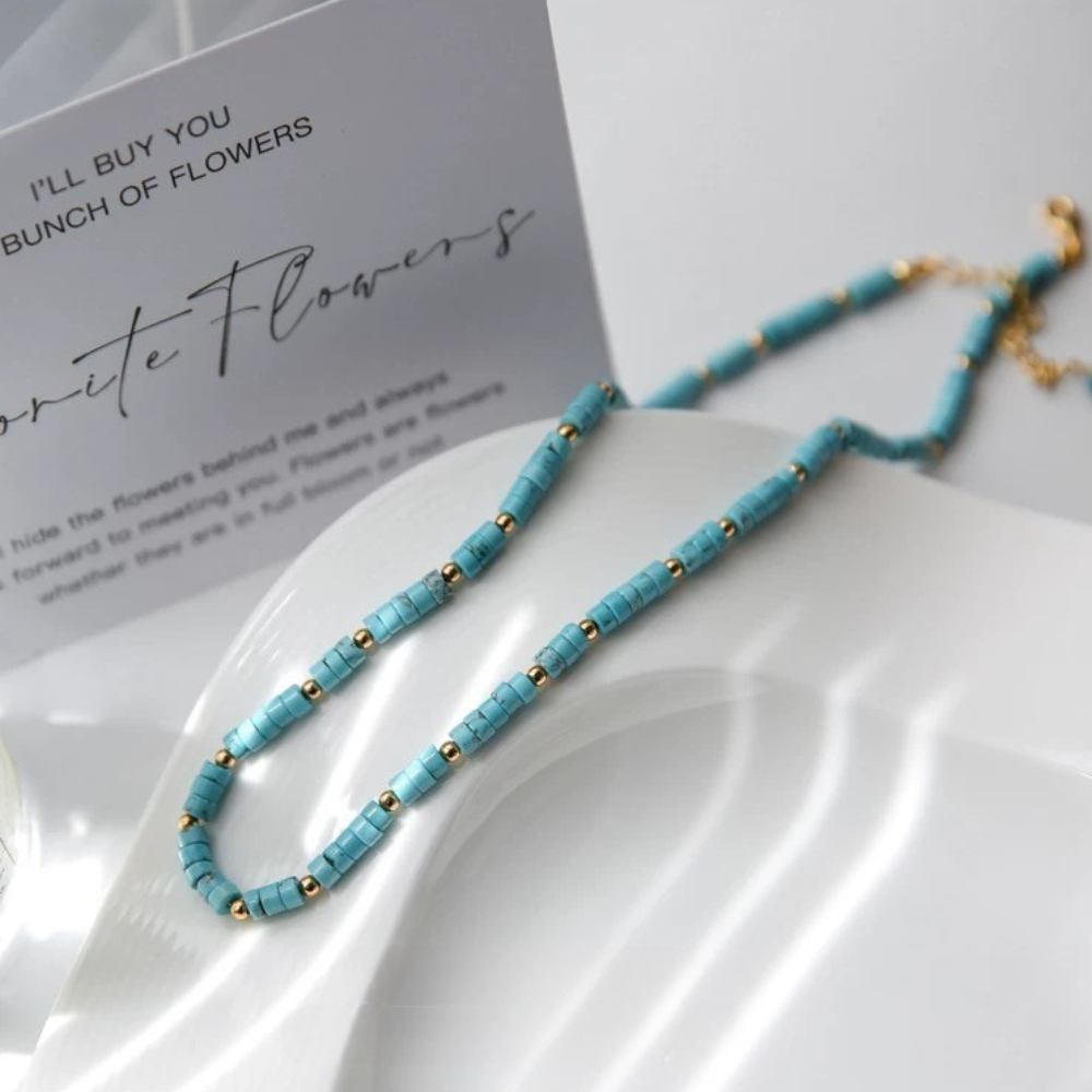 Bohemian Natural Stone Bead Necklace