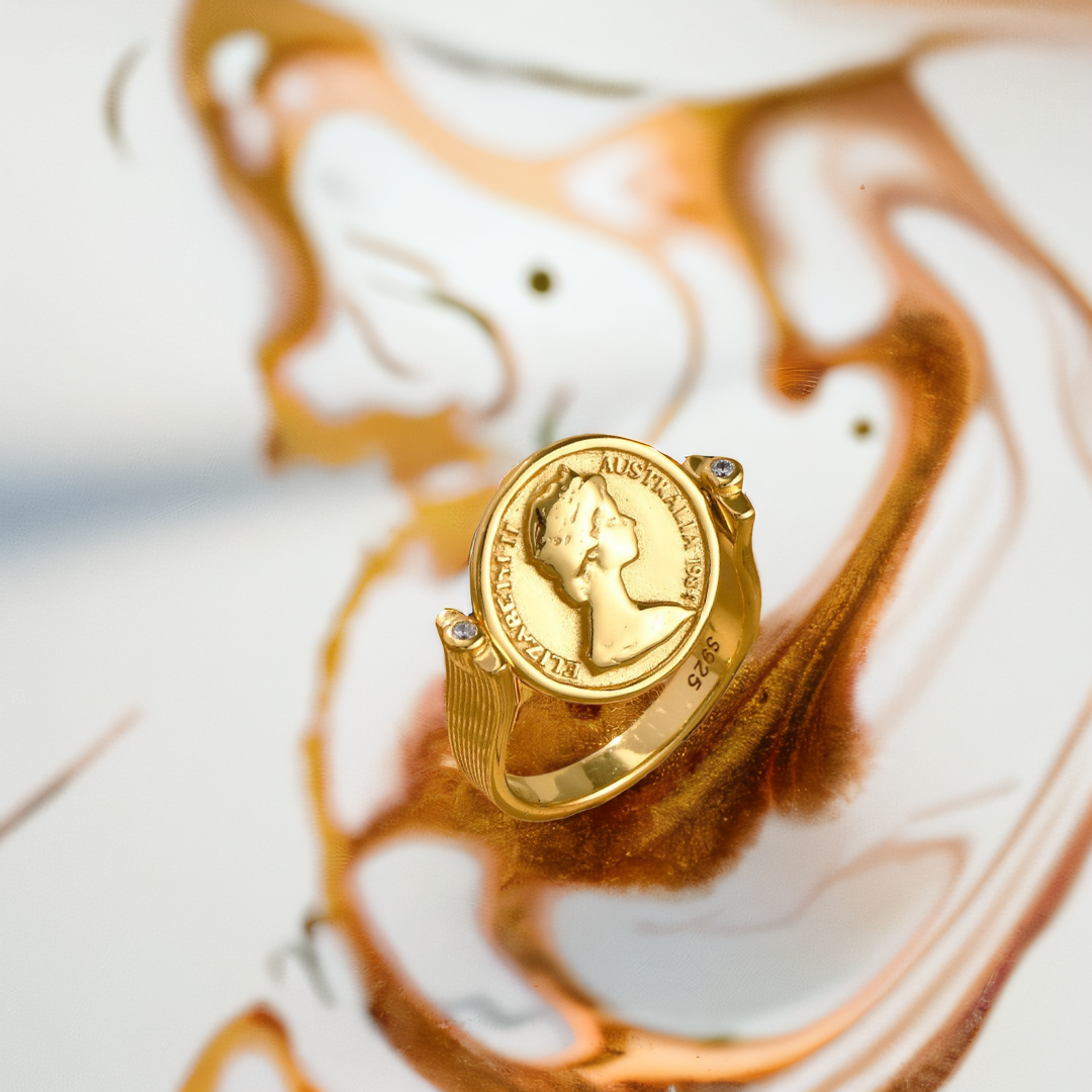 Numismatics Nymph Ring