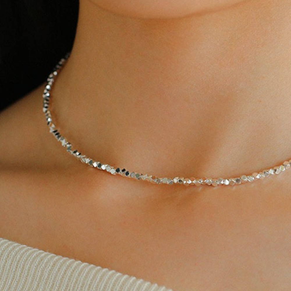 Irregular Silver Necklace