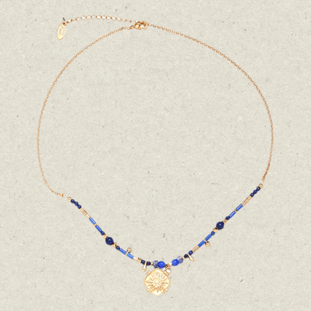 Lapis Sun Necklace