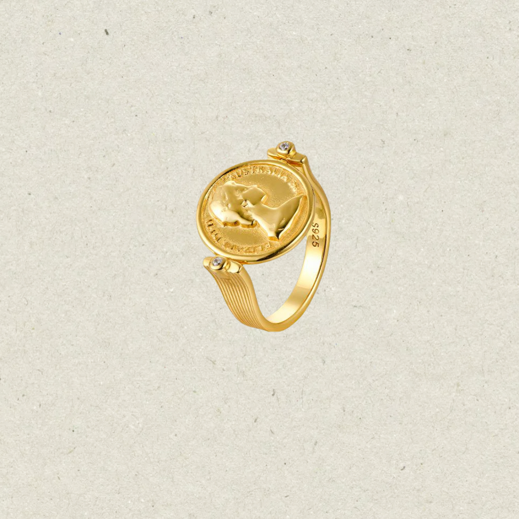 Numismatics Nymph Ring